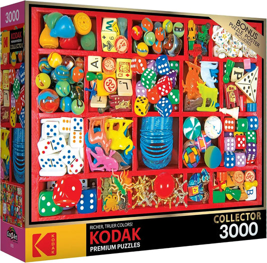 RoseArt Kodak Premium Vintage Toy Box 3000 Piece Jigsaw Puzzle