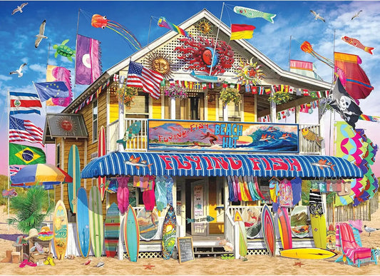 RoseArt Kodak Premium Surf Shack 1000 Piece Jigsaw Puzzle for Adults