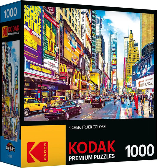 RoseArt - Kodak Premium - Times Square - 1000 Piece Jigsaw Puzzle for Adults
