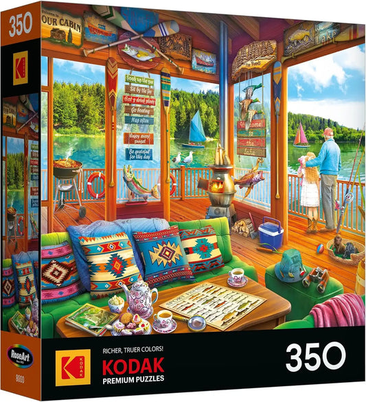RoseArt Kodak Premium The Lake House 350 Piece Jigsaw Puzzle for Adults