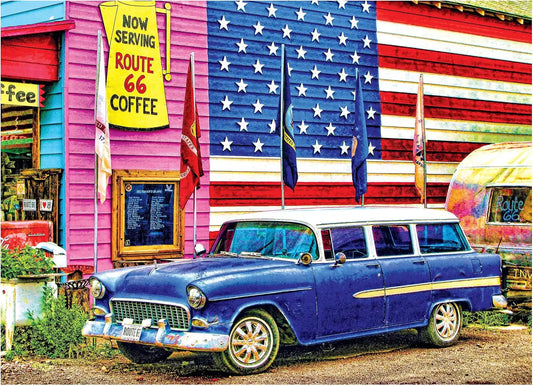 RoseArt - Kodak Premium - Route 66-1000 Piece Jigsaw Puzzle for Adults