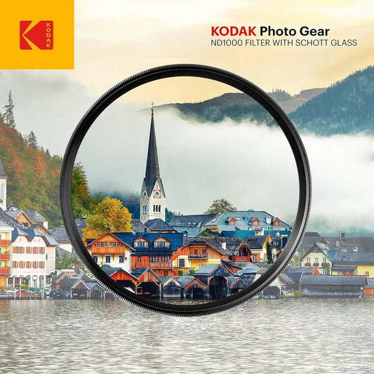 KODAK 58mm Schott Glass IR Neutral Density 1000 Filter | Super Slim Waterproof Polished Nano Multi-Coated 16 Layers | Prevents Overexposure Reduces Infrared | Retro Case & Filter Guide | PhotoGear +